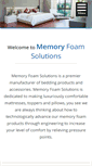 Mobile Screenshot of memoryfoamsolutions.com